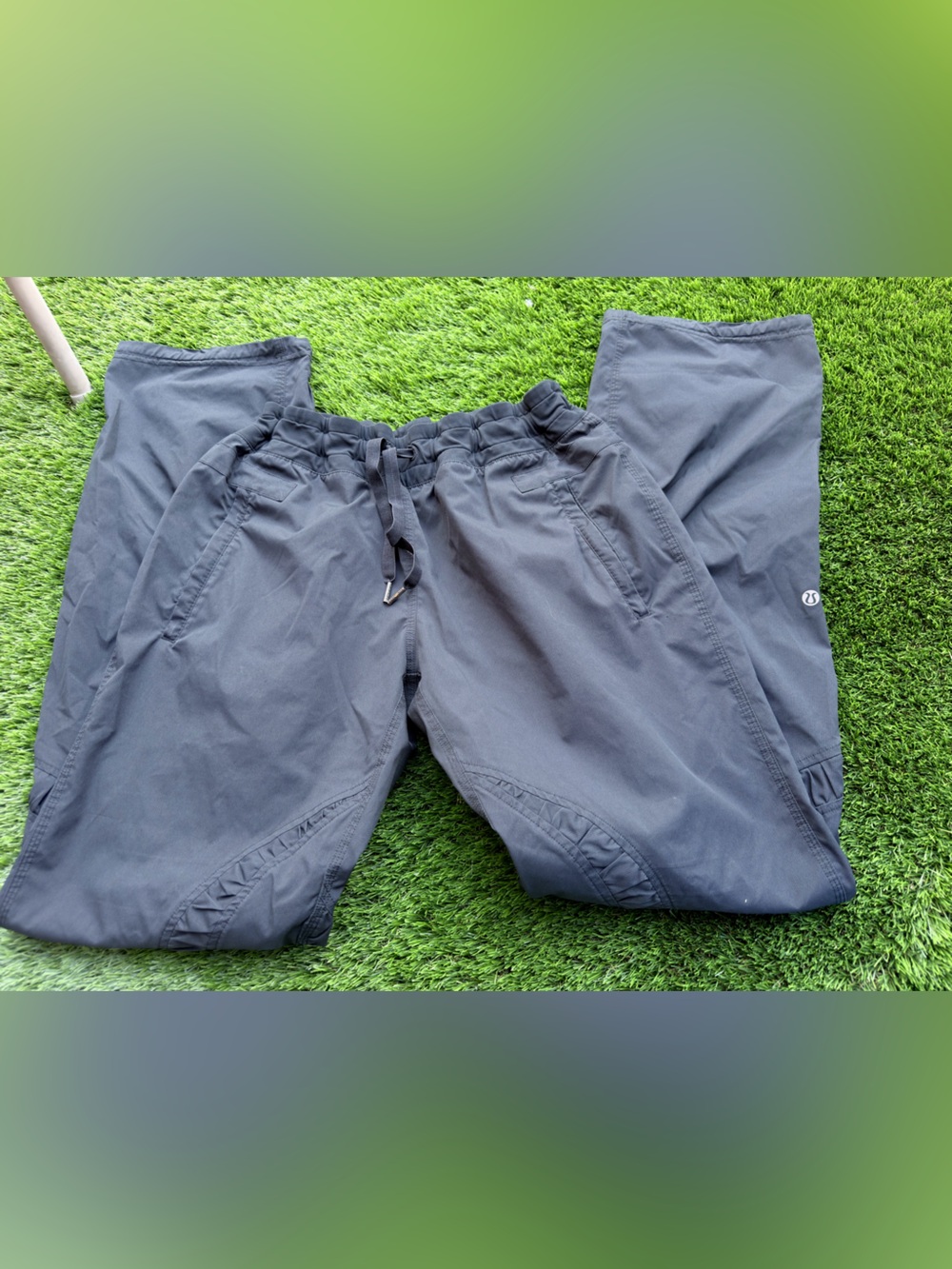 lululemon athletica Women's Dark Gray Drawstring Jumpsuit